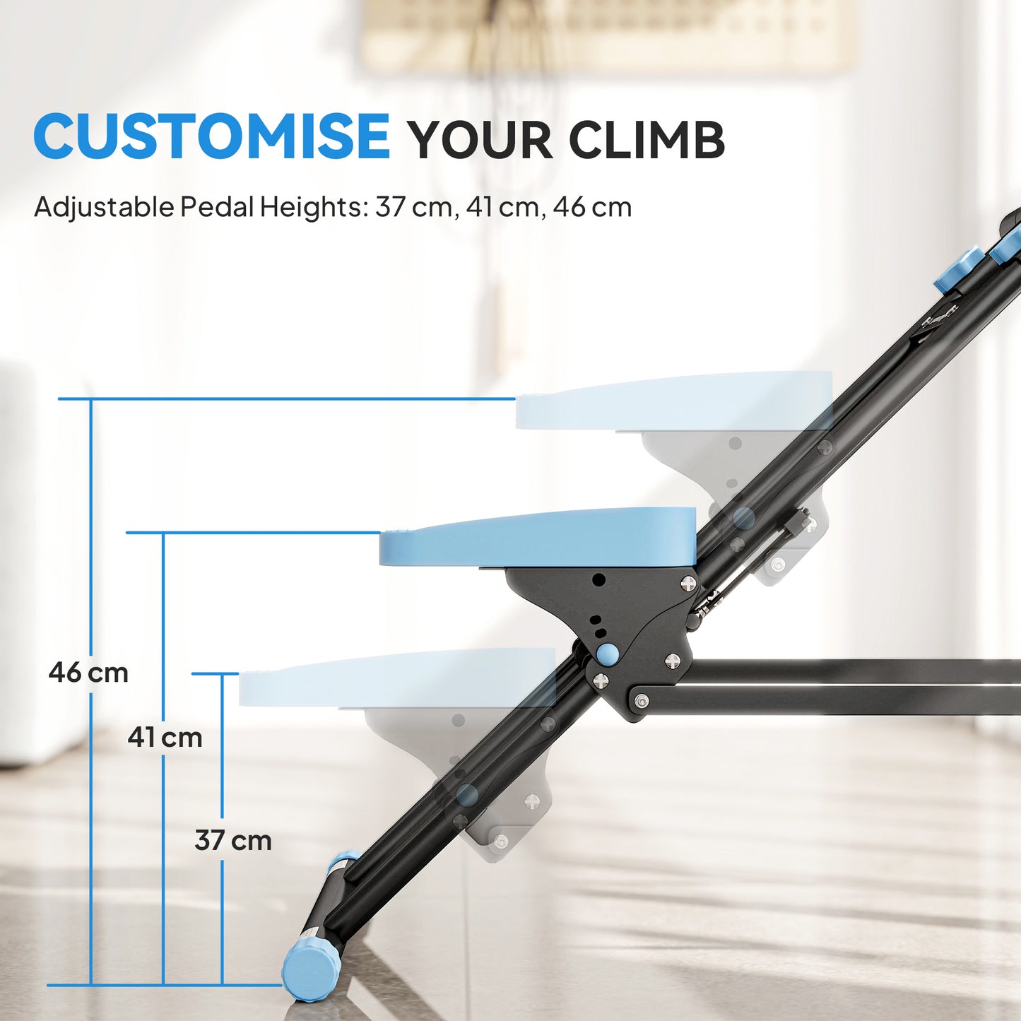 Stair Stepper for Home Gym Exercise, Vertical Climber Machine with LCD Monitor & Adjustable Pedals for Workout