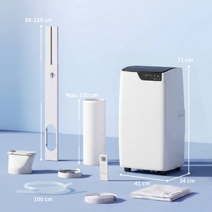 Portable Air Conditioner 12000 BTU, 4-in-1 AC Unit with Cool, Dehumidifier, Fan, Sleep Mode, WiFi Voice Remote Control