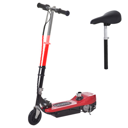 Powered Powered Scooter Ride-On, with Brakes, Adjustable Seat, Adjustable Handlebars, Red