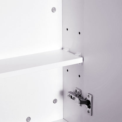 Bathroom Mirror Cabinet, 3-Tier Wall Mount Bathroom Storage Cabinet with Soft-Close Hinges and Adjustable Shelf
