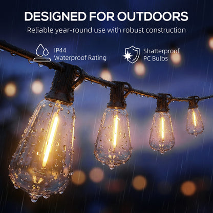 Curtain Lights Connectable Fairy Curtain Lights Plug-in IP44 Waterproof/18 m/Warm White