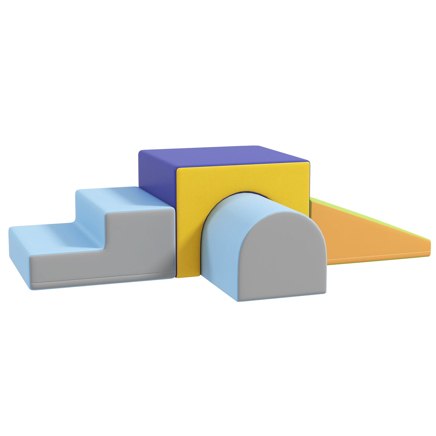 4-Piece Soft Play Set for Toddlers, Multicoloured