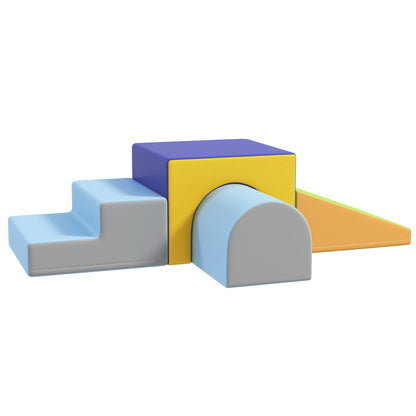 4-Piece Soft Play Set for Toddlers, Multicoloured