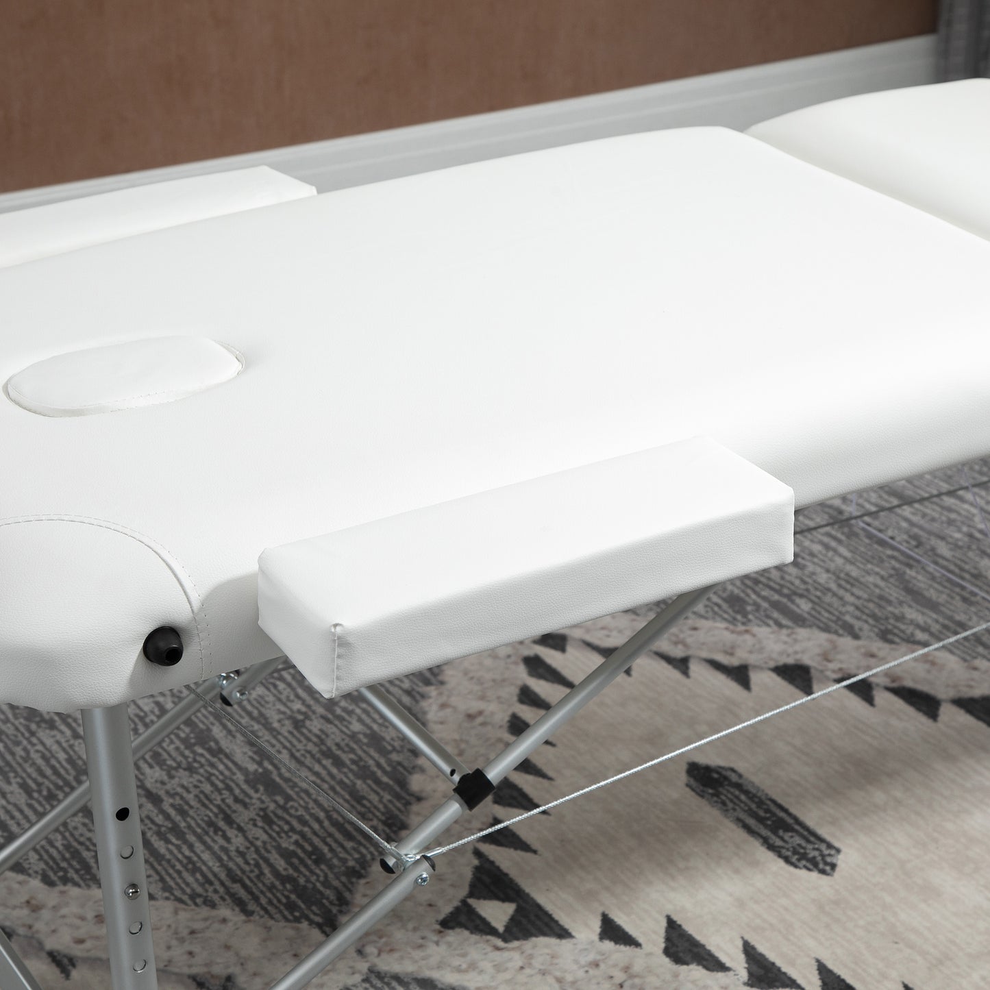 Foldable Massage Bed Portable Table, 3-Section Aluminium Foldable Beauty Couch