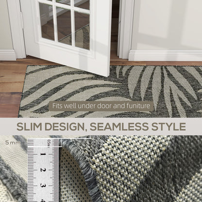 UV Resistant Indoor & Outdoor Area Rug, Easy-Cleaning Machine Washable Rug for Patio, Garden, Kitchen