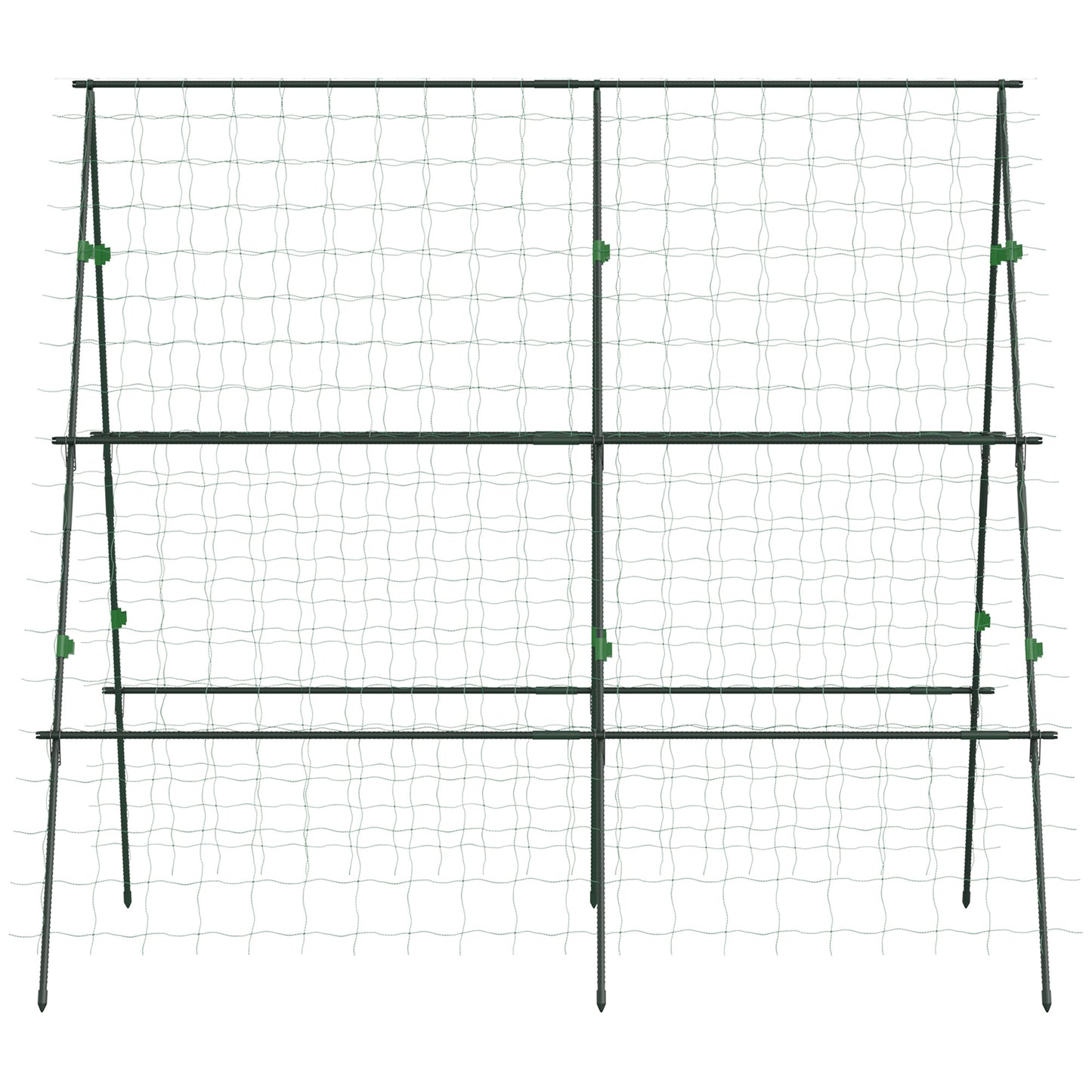 Garden Cucumber Trellis for Climbing Plants, A-Frame Trellis Plant Support with Climbing Net