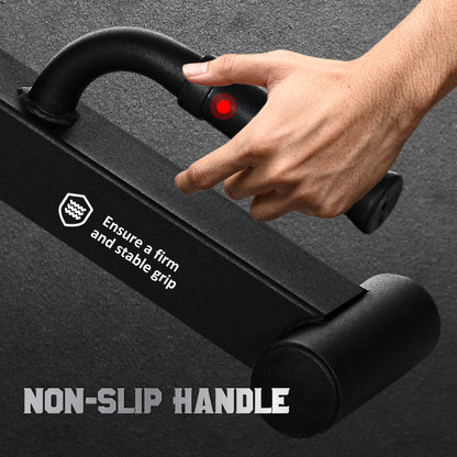 Deadlift Barbell Jack with Non-Slip Handle, for Weight Training - Black