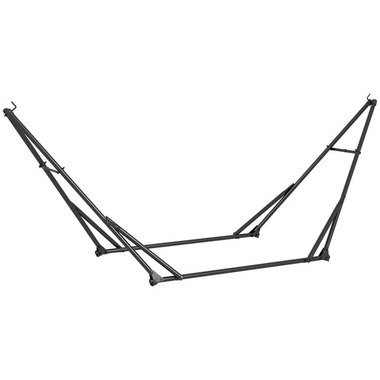 Foldable Hammock Stand, Portable Hammock with Metal Frame, 2 in 1 Hammock Net Stand, Hammock Chair Stand with Carry Bag