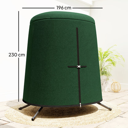 196 x 230 cm Hanging Egg Chair Protective Cover - Green