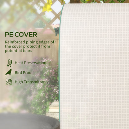 4 Tier Mini Greenhouse for Outdoor, Portable Gardening Plant Green House with Storage Shelf, Roll-Up Zipped Door