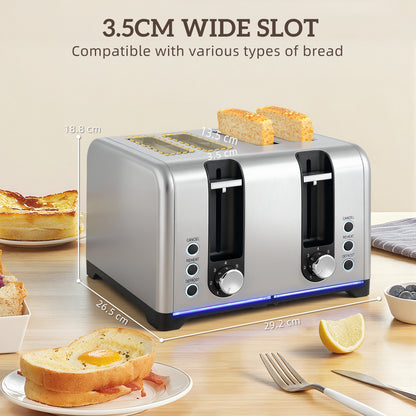 Kettle and Toaster Set, 1.7L 3000W Rapid Boil Jug Kettle with Otter Thermostat, Limescale Filter
