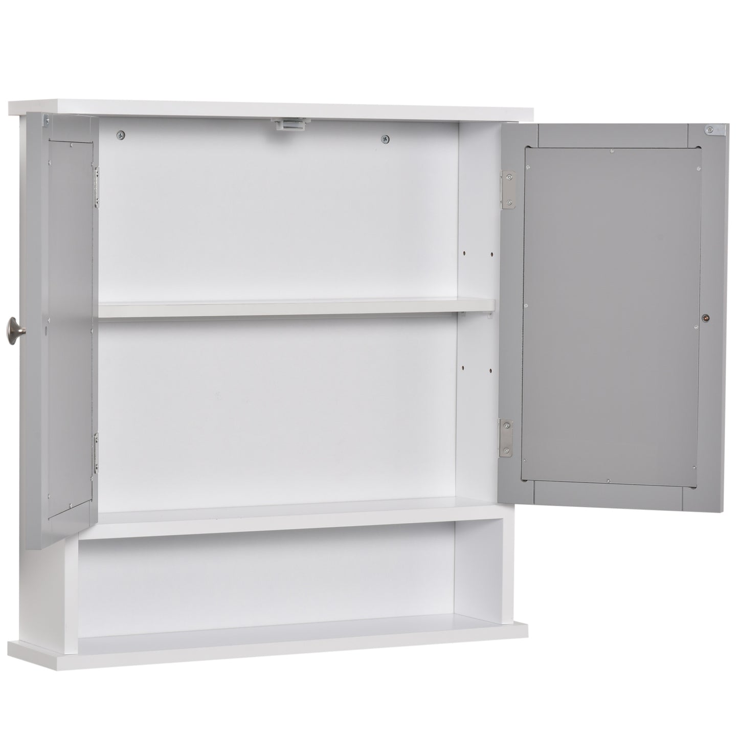 Bathroom Wall Storage Cabinet - Grey