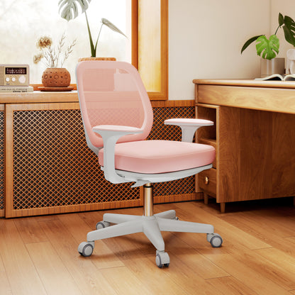 44-56cm Mesh Back Office Chair - Pink