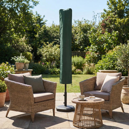 Parasol Cover, Cantilever Umbrella Cover for 2-3.5 m Parasols, Banana Umbrella Protector with Zipper, Green