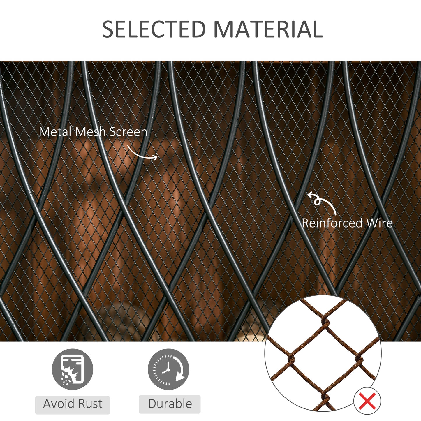 126cm 3-Panel Metal Folding Fireplace Screen Heat Flame Protective Guard Child Pet Home Spark Barrier Surround w/ Mesh Patter