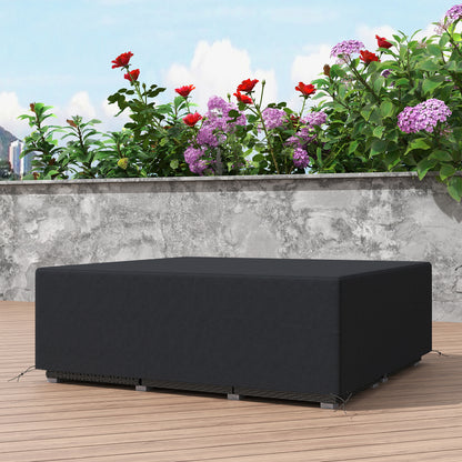 600D Oxford Outdoor Garden Furniture Sofa Set Cover, Waterproof Anti-UV Rattan Sun Lounger Protection Protector Cover