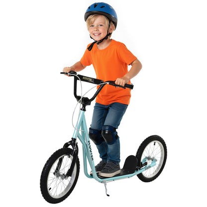 Kick Scooters for Kids with Adjustable Height, Anti-Slip Deck, Dual Brakes, Rubber Tyres