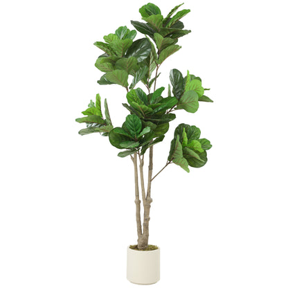 180cm Artificial Fiddle Leaf Fig Tree - Green