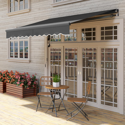 3 x 2.5m Electric Awning with Remote Controller, Aluminium Frame DIY Retractable Awning