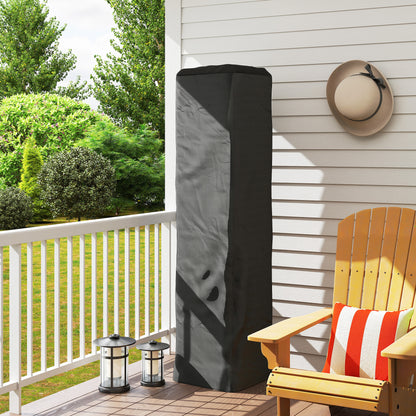 Heavy Duty Gas Pyramid Patio Heater Cover, Full Length Outdoor Heater Cover Protector, UPF 30+ Oxford Fabric with Zipper