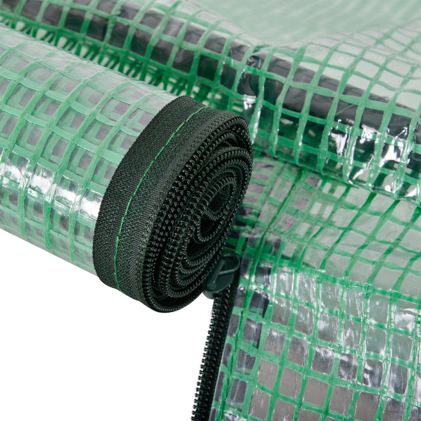 Tunnel Greenhouse Green Grow House for Garden Outdoor, Steel Frame, PE Cover, Green, 200 x 100 x 80cm