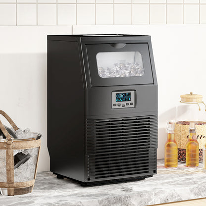 Commercial Ice Maker with 4kg Ice Storage - Black