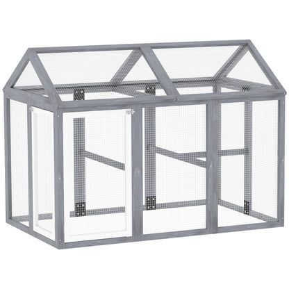 Large Chicken Run, Wooden Chicken coop, with Combinable Design - Wood Effect