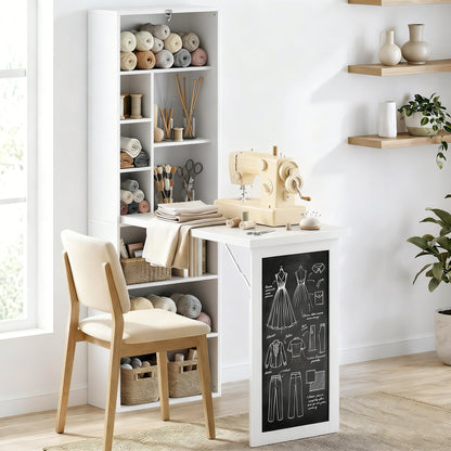3-in-1 Fold-Out Work Desk - White
