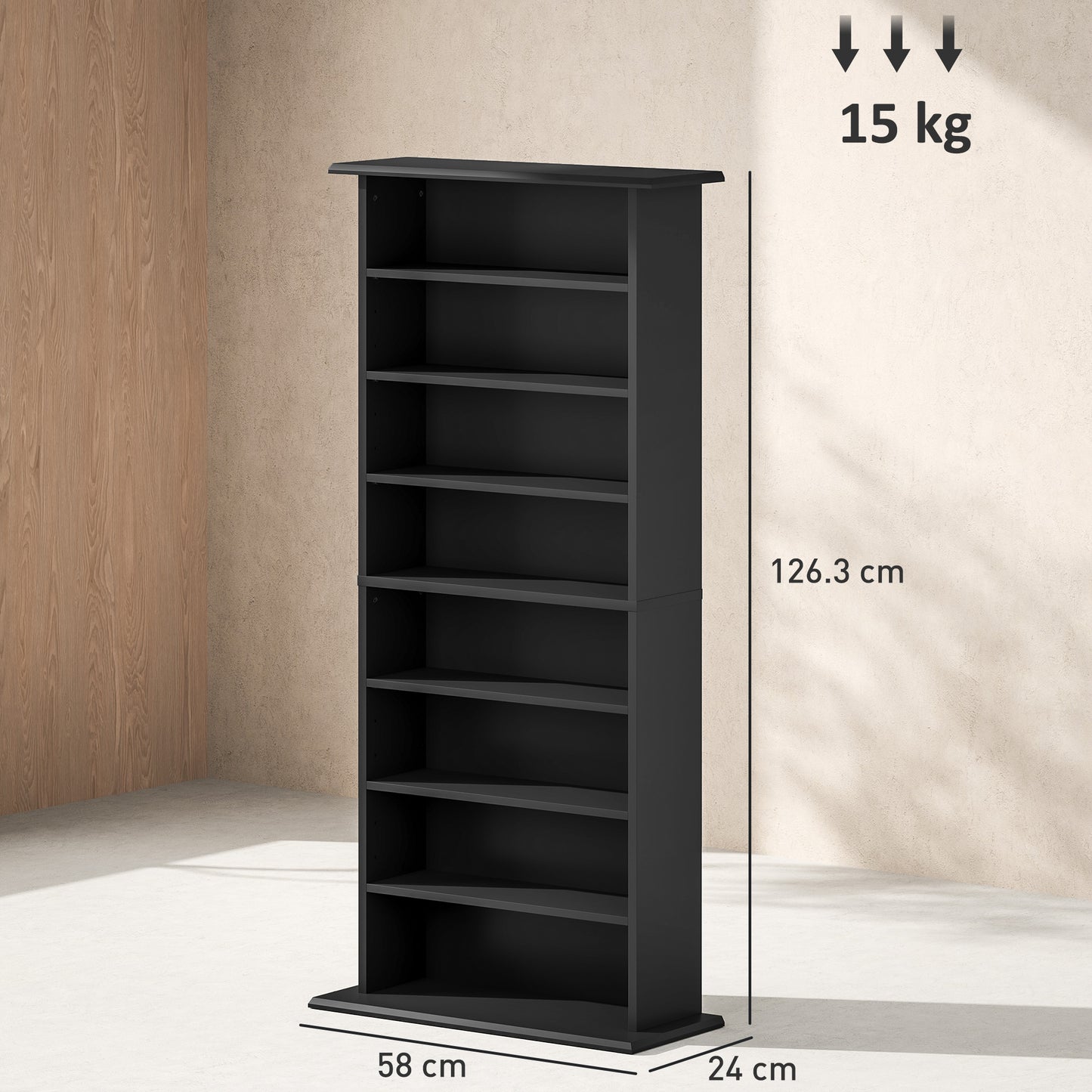 360 CD Storage Unit - Black
