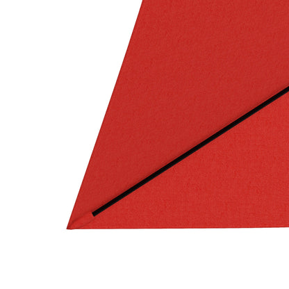 2 x 3 m Rectangular Parasol Umbrella - Red