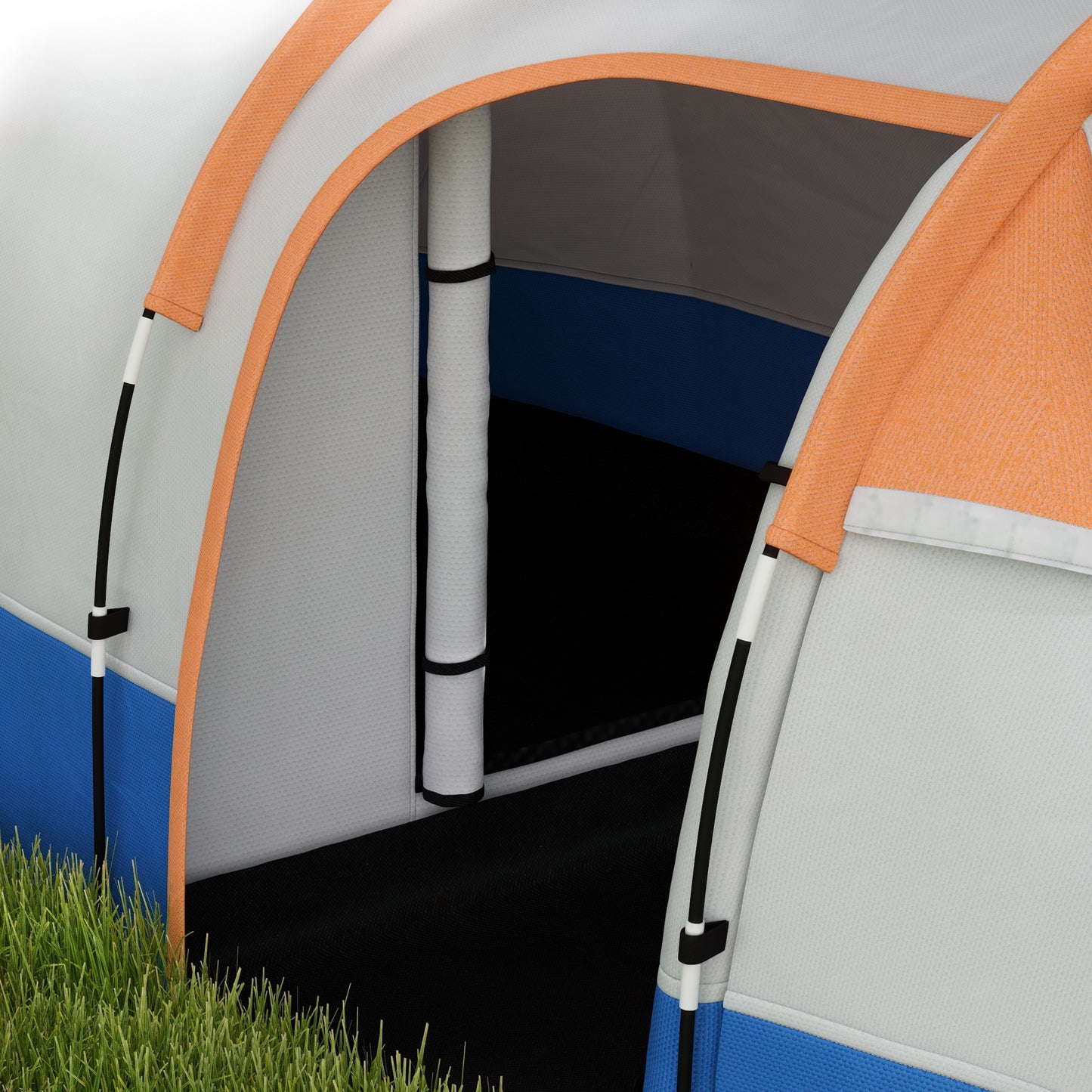 Two Man Two-Room Tent, with Porch and Accessories - Orange