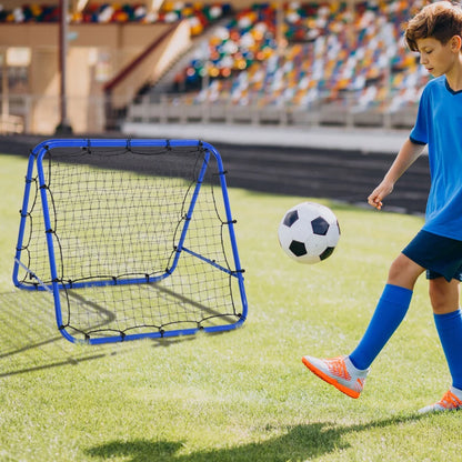 Mesh Double Sided Football Rebounder Net with 5 Adjustable Angles