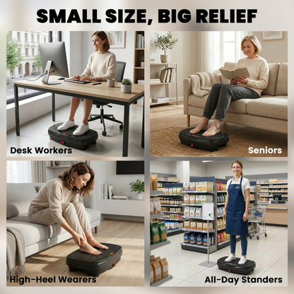 Vibration Plate Exercise Machine with 120 Speed Levels, 5 Programs, Quiet Vibrating Plate with Resistance Bands