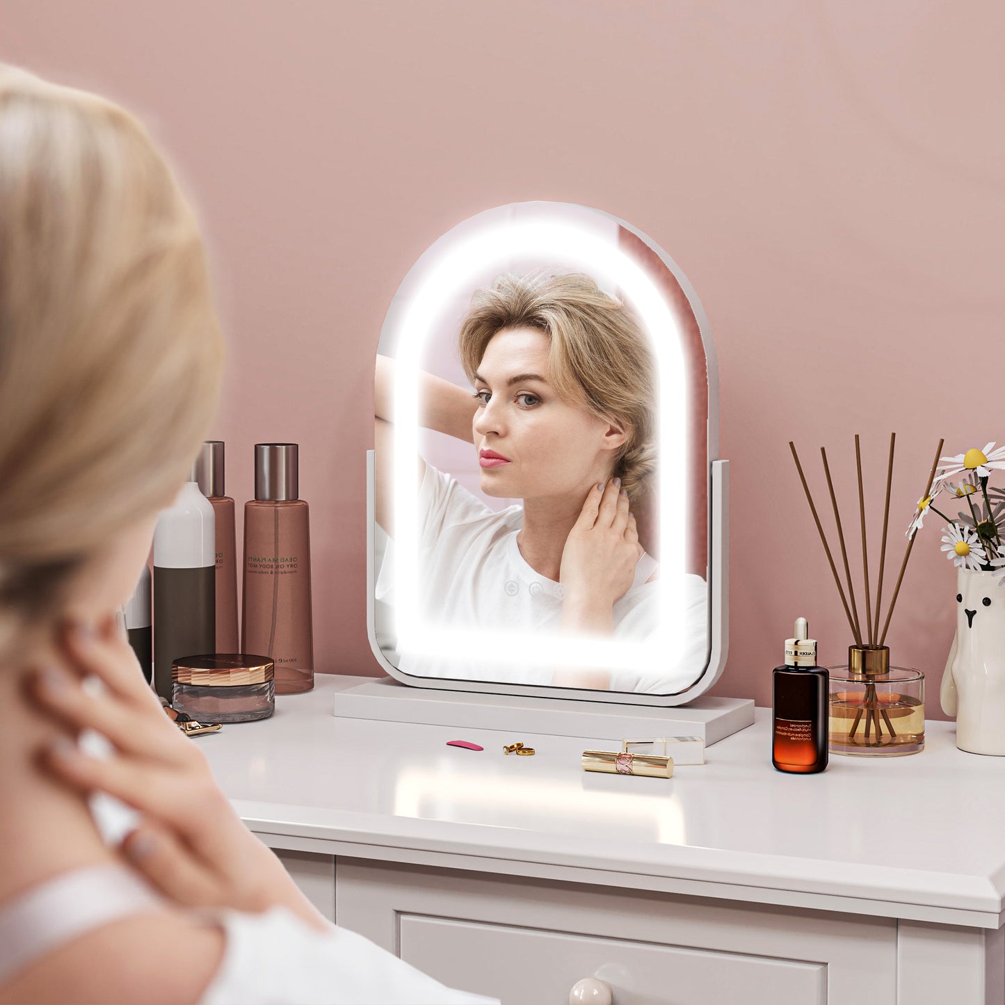 33 x 44.5cm LED Vanity Mirror - White