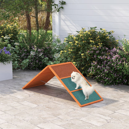 Dog Agility Equipment, Dog Playground Equipment with Non-slip Surface, A-frame, Agility Ramp for All Breeds, Orange