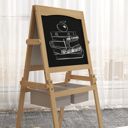 Kids Easel with Paper Roll, 3 in 1 Art Easel for Toddlers
