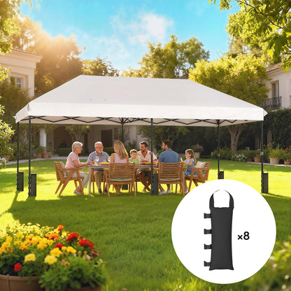 8 Pack Gazebo Sand Weights Bags, 40 kg 600D Heavy Duty Sand Bags Sandbags for Canopy Tent Legs, Without Sand, Black