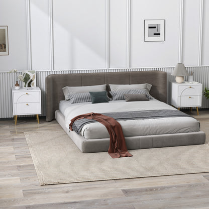 2-Drawer Bedside Table Set of 2 - White