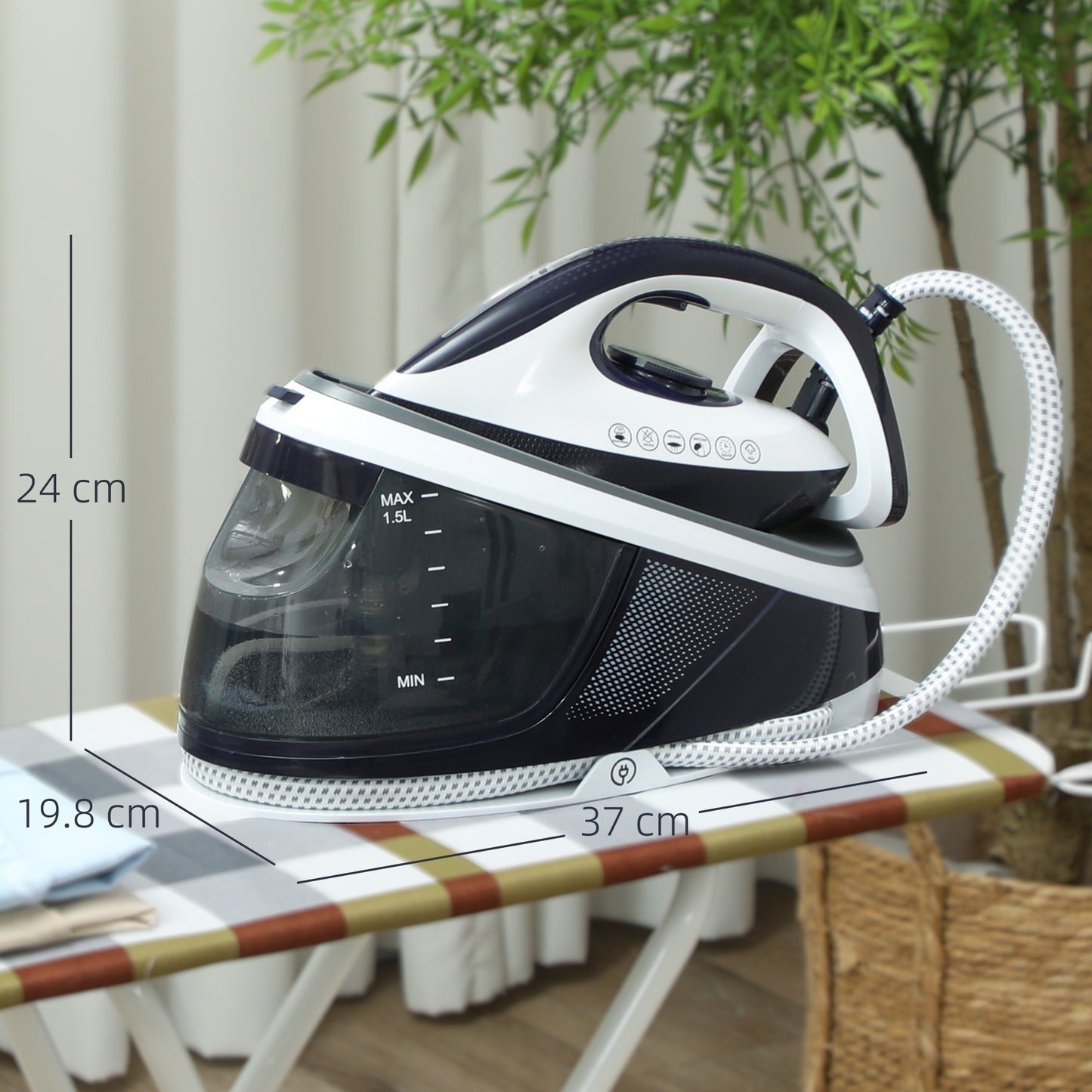 Steam Generator Iron, Energy-Saving, Self-Cleaning, Powerful Vertical Steam, Automatic Shut-Off, Ceramic Non-stick Soleplate