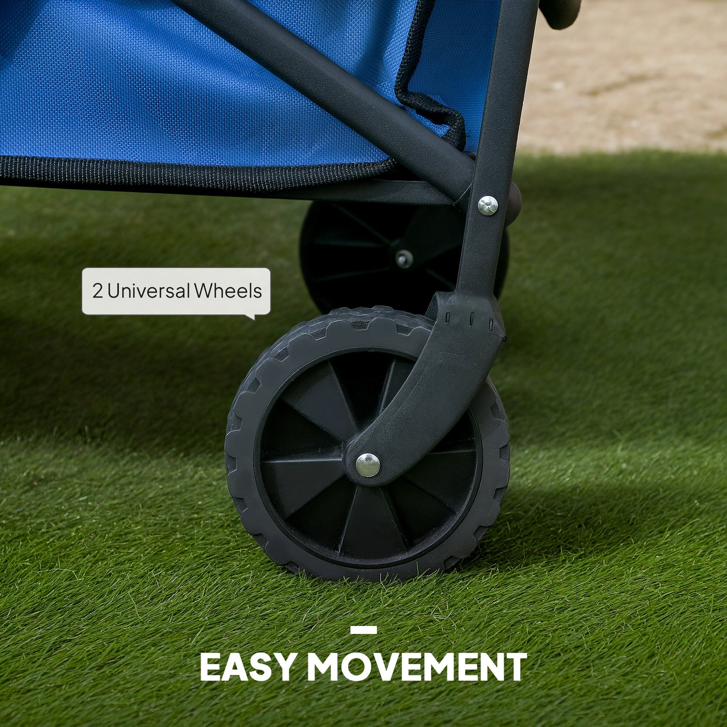 93L Festival Trolley on Wheels, Garden Folding Trolley Cart
