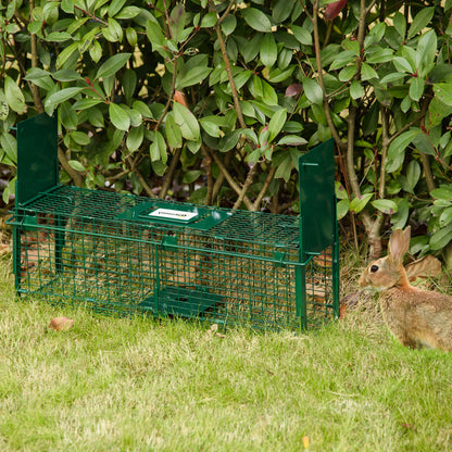 Animal Trap Cage, Humane Rat Trap with Double Doors, Squirrel Trap for Indoors & Outdoors, Catch and Release Mice, Rats