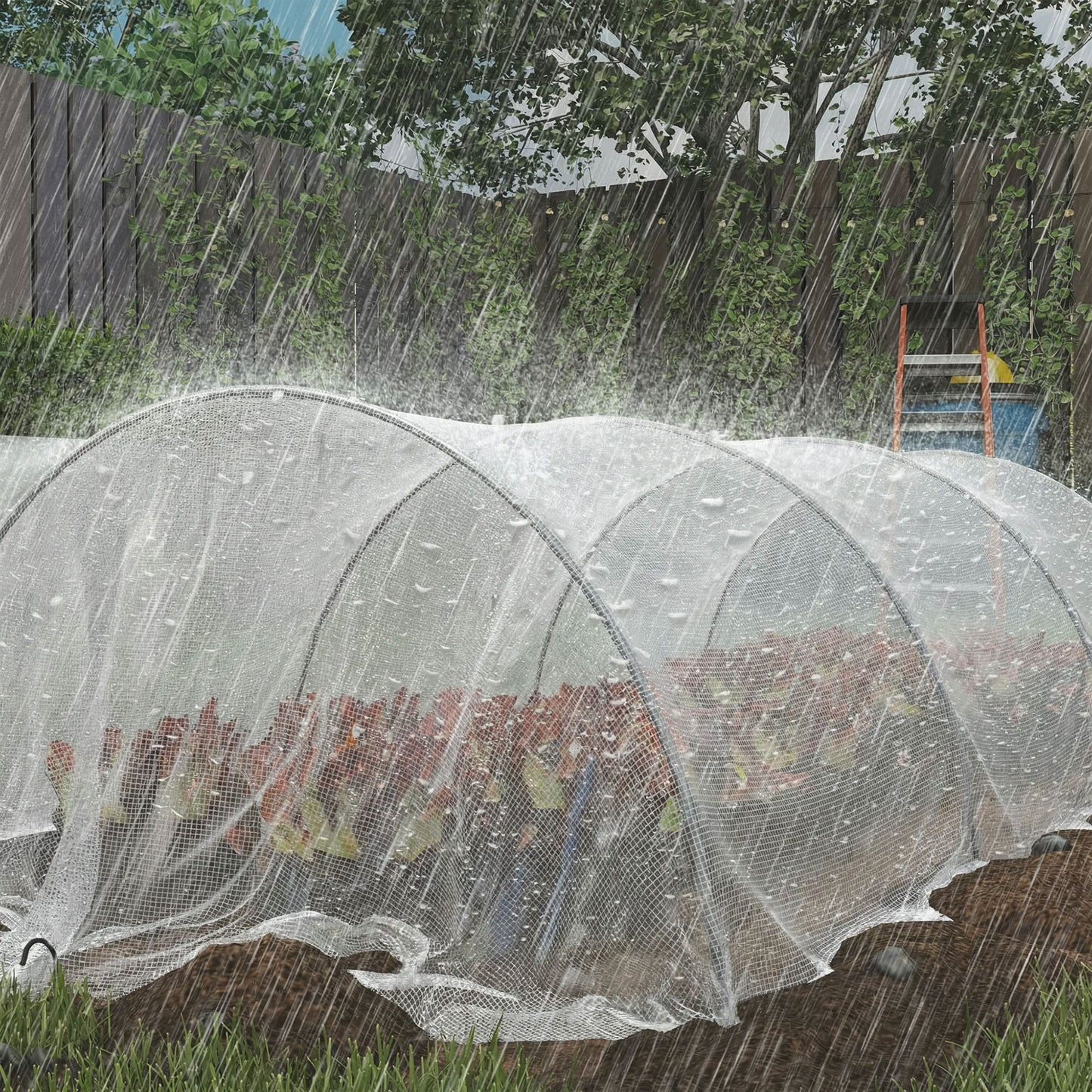 4 x 6m Waterproof Tarpaulin, Heavy Duty 140GSM Tear-Resistant PE Tarp with Reinforced Grommets, UV Protected Cover
