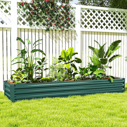 60 x 240cm Galvanised Steel Planter, with Open Bottom