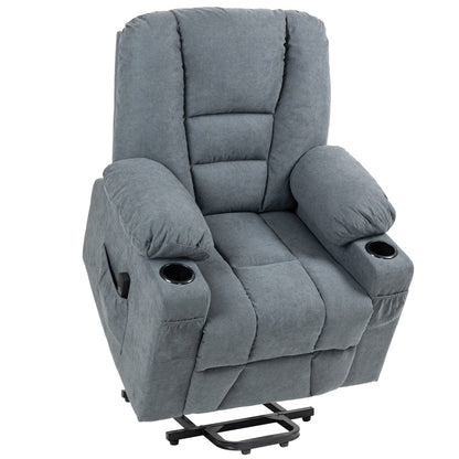 Oversized Riser and Recliner Chairs for the Elderly, Fabric Upholstered Lift Chair for Living Room with Remote Control