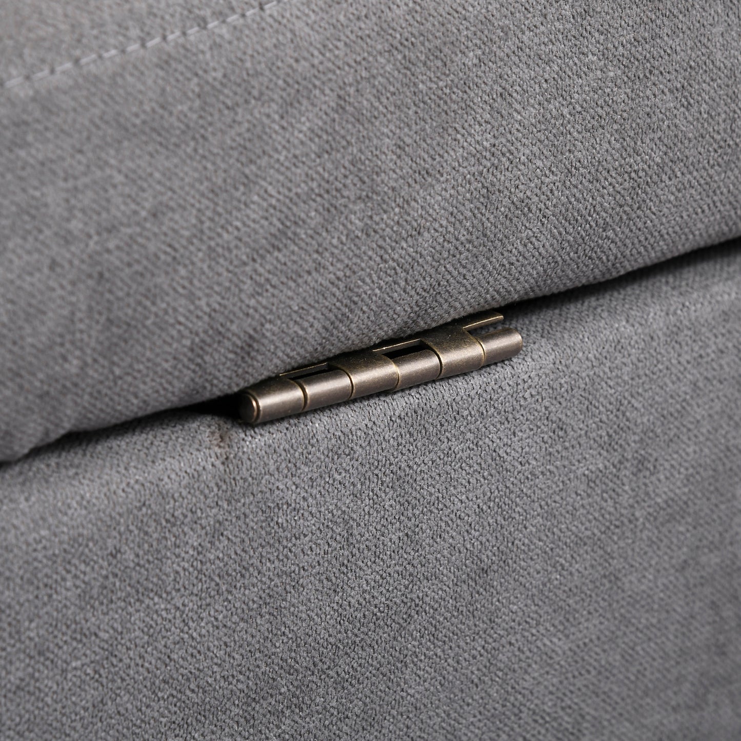 2 Seater Storage Sofa, Fabric Couch with Hidden Under Seat Storage, Thick Cushions