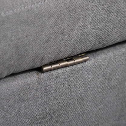 2 Seater Storage Sofa, Fabric Couch with Hidden Under Seat Storage, Thick Cushions
