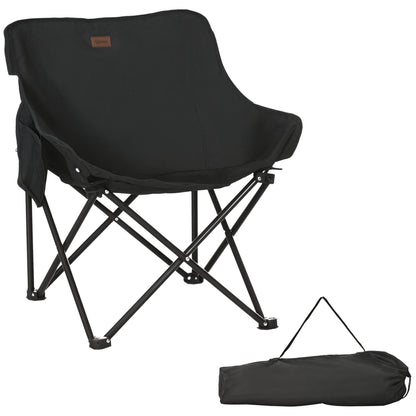 Camping Chair, Lightweight Folding Chair with Carrying Bag and Storage Pocket, Perfect for Festivals, Fishing