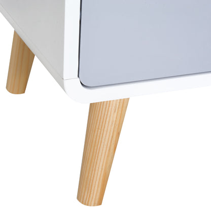 Scandinavian Bedside Table with Drawer
