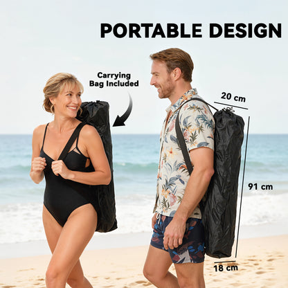 Camping Chair Reclining Portable Camp Chair with Detachable Footrest Cup Holder Black
