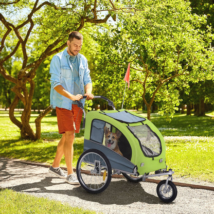 Dog Bike Trailer Pet Stroller Cart Carrier for Bicycle 360° Rotatable